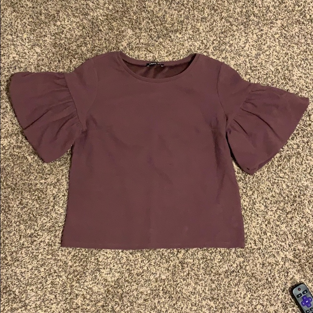 Dark purple shirt!